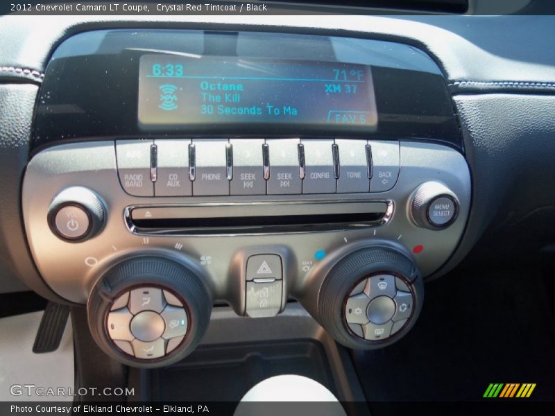 Controls of 2012 Camaro LT Coupe