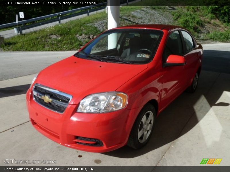 Victory Red / Charcoal 2010 Chevrolet Aveo LT Sedan