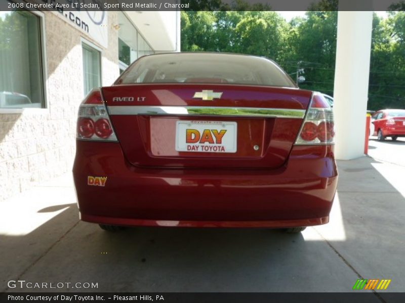 Sport Red Metallic / Charcoal 2008 Chevrolet Aveo LT Sedan