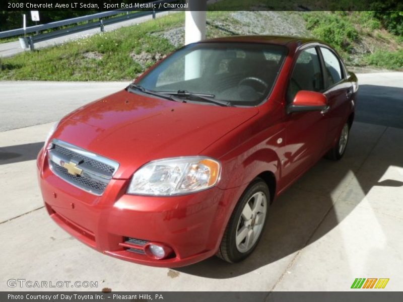 Sport Red Metallic / Charcoal 2008 Chevrolet Aveo LT Sedan