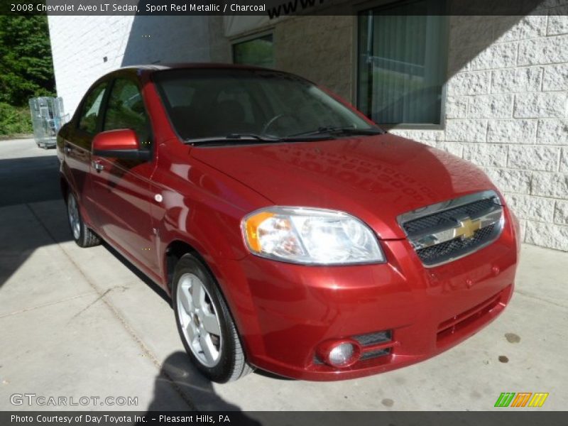 Sport Red Metallic / Charcoal 2008 Chevrolet Aveo LT Sedan