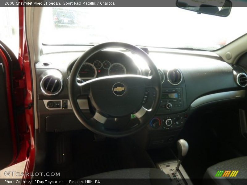 Sport Red Metallic / Charcoal 2008 Chevrolet Aveo LT Sedan