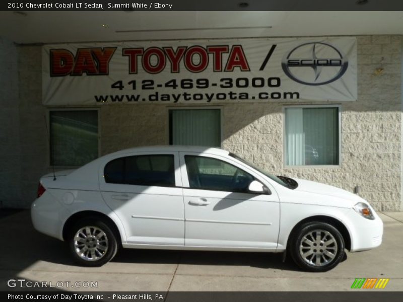 Summit White / Ebony 2010 Chevrolet Cobalt LT Sedan