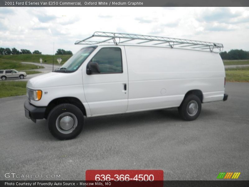 Oxford White / Medium Graphite 2001 Ford E Series Van E350 Commercial