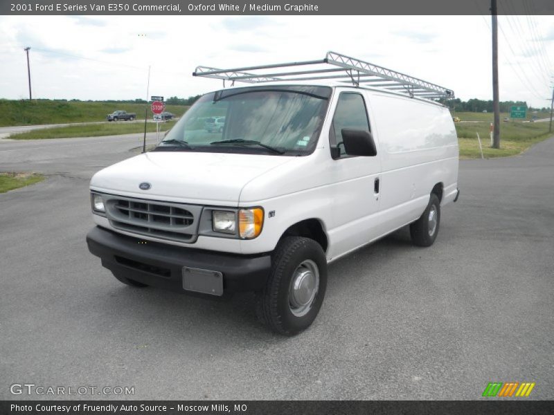 Oxford White / Medium Graphite 2001 Ford E Series Van E350 Commercial