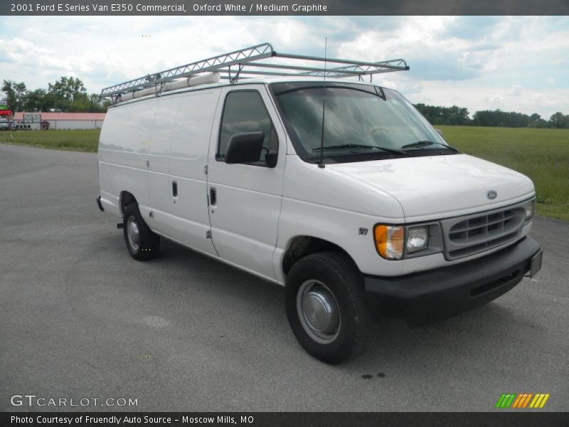 Oxford White / Medium Graphite 2001 Ford E Series Van E350 Commercial