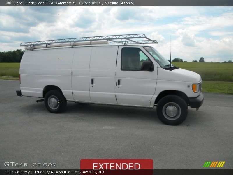 Oxford White / Medium Graphite 2001 Ford E Series Van E350 Commercial