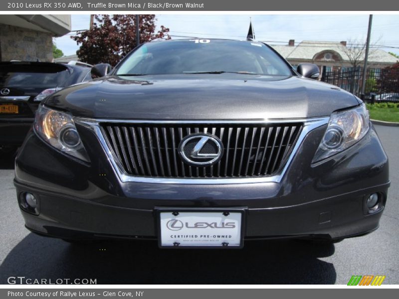 Truffle Brown Mica / Black/Brown Walnut 2010 Lexus RX 350 AWD