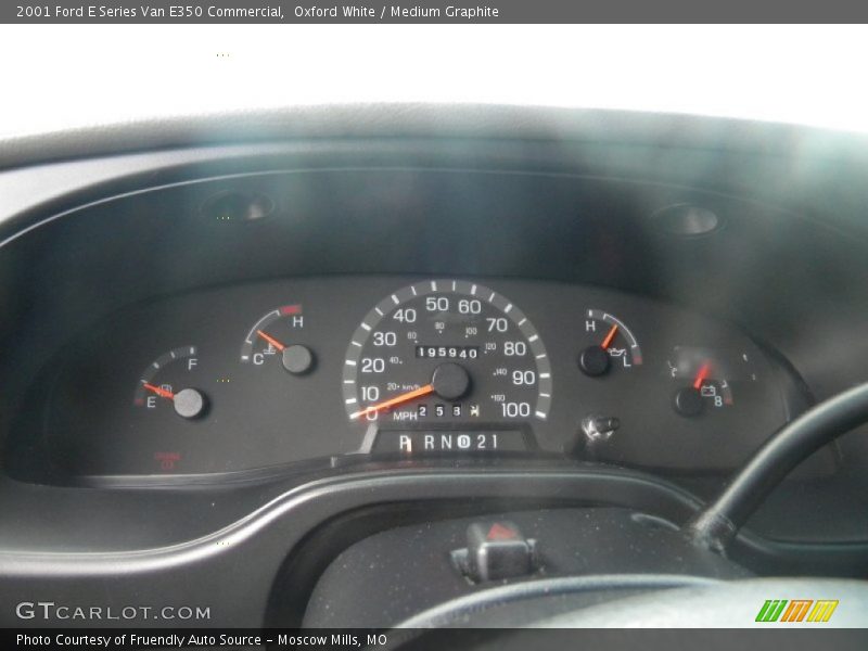 Oxford White / Medium Graphite 2001 Ford E Series Van E350 Commercial