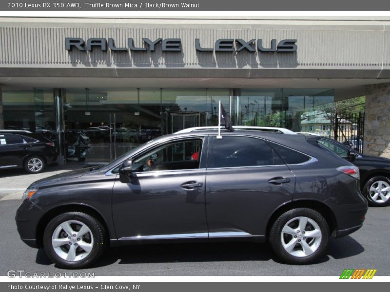 Truffle Brown Mica / Black/Brown Walnut 2010 Lexus RX 350 AWD