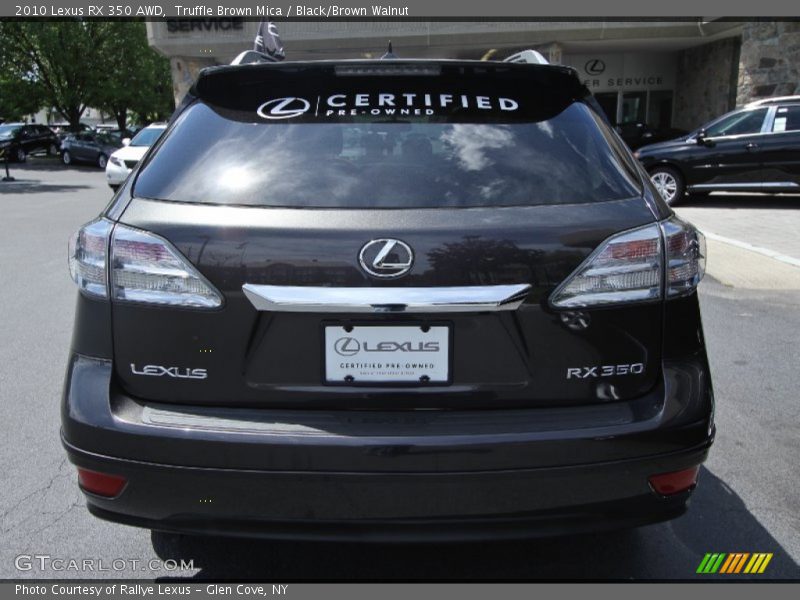 Truffle Brown Mica / Black/Brown Walnut 2010 Lexus RX 350 AWD