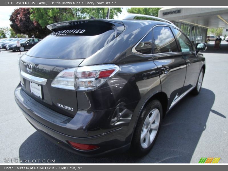 Truffle Brown Mica / Black/Brown Walnut 2010 Lexus RX 350 AWD