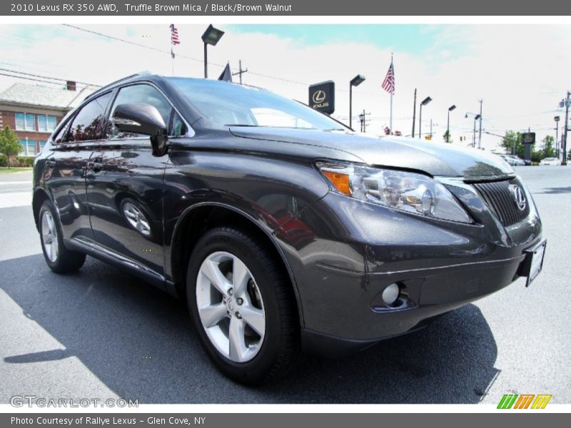 Truffle Brown Mica / Black/Brown Walnut 2010 Lexus RX 350 AWD