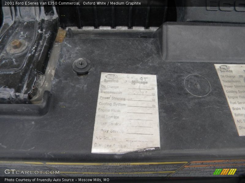Oxford White / Medium Graphite 2001 Ford E Series Van E350 Commercial