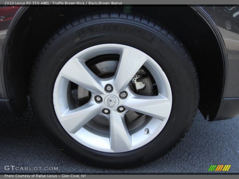 Truffle Brown Mica / Black/Brown Walnut 2010 Lexus RX 350 AWD