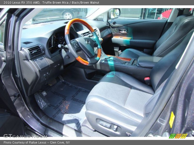 Truffle Brown Mica / Black/Brown Walnut 2010 Lexus RX 350 AWD