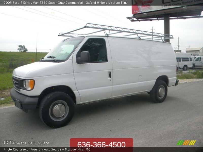 Oxford White / Medium Flint 2003 Ford E Series Van E350 Super Duty Commercial