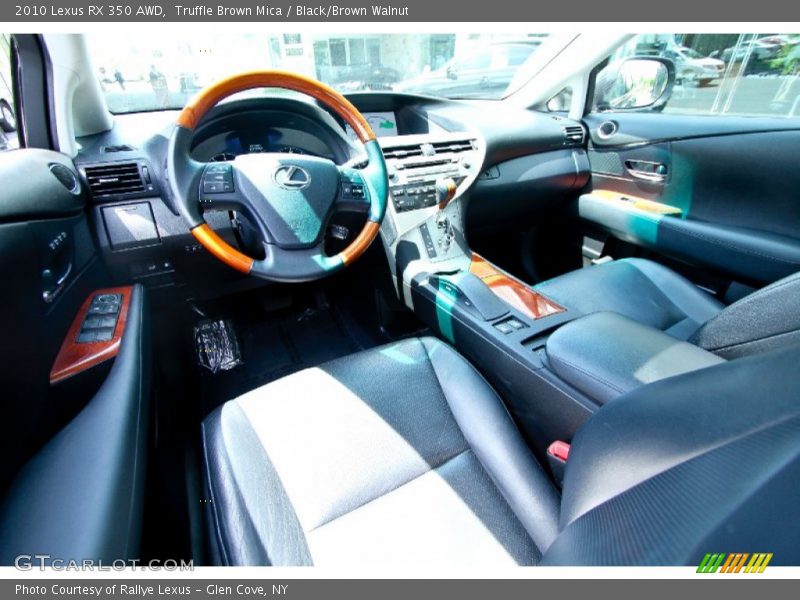 Truffle Brown Mica / Black/Brown Walnut 2010 Lexus RX 350 AWD