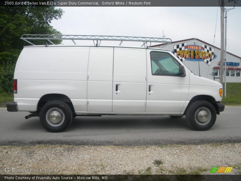 Oxford White / Medium Flint 2003 Ford E Series Van E350 Super Duty Commercial