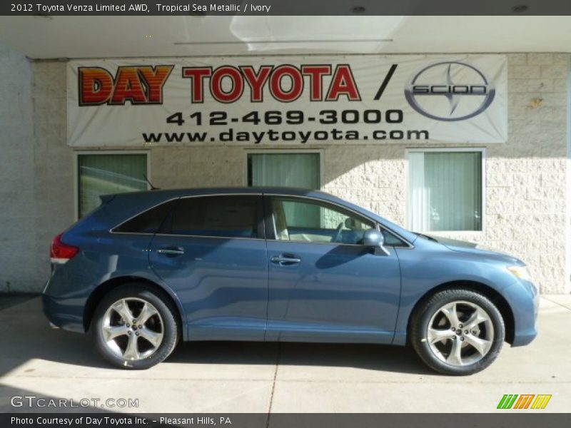 Tropical Sea Metallic / Ivory 2012 Toyota Venza Limited AWD