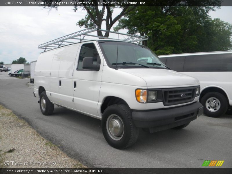 Oxford White / Medium Flint 2003 Ford E Series Van E350 Super Duty Commercial