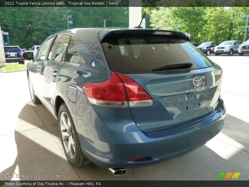 Tropical Sea Metallic / Ivory 2012 Toyota Venza Limited AWD