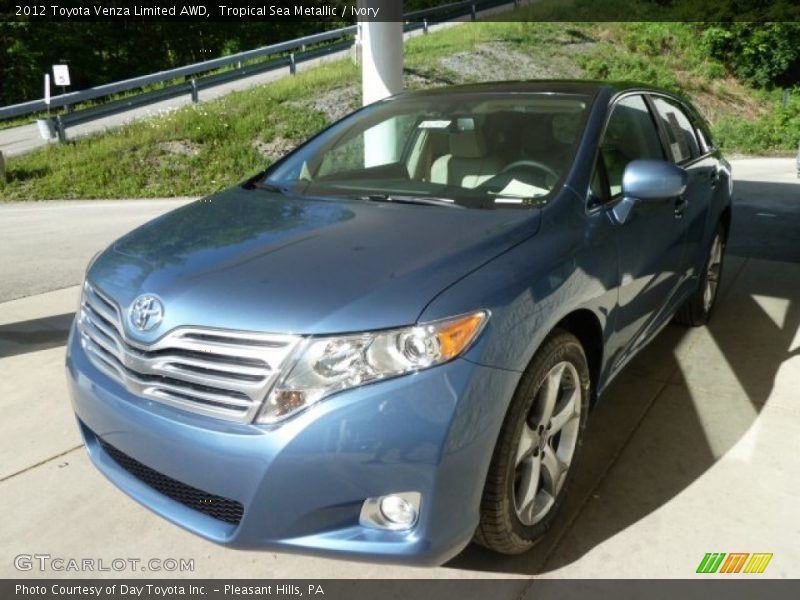 Tropical Sea Metallic / Ivory 2012 Toyota Venza Limited AWD