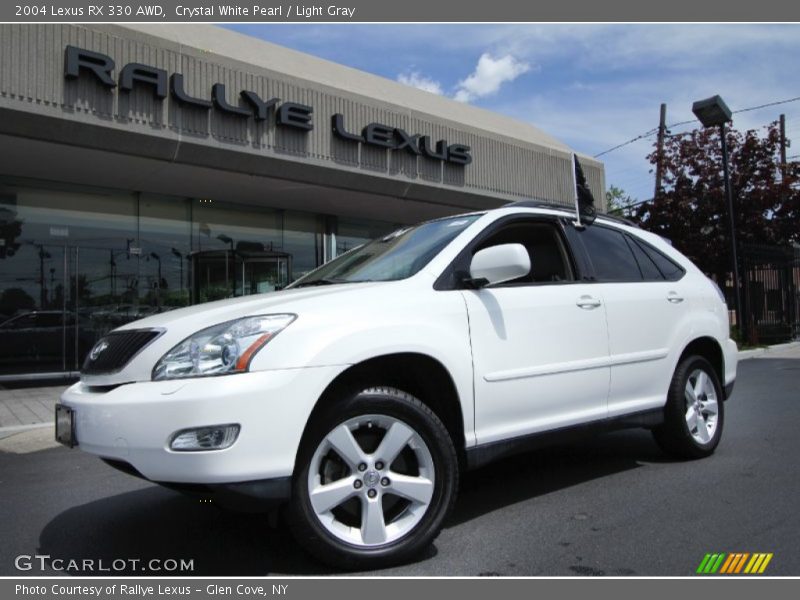 Crystal White Pearl / Light Gray 2004 Lexus RX 330 AWD