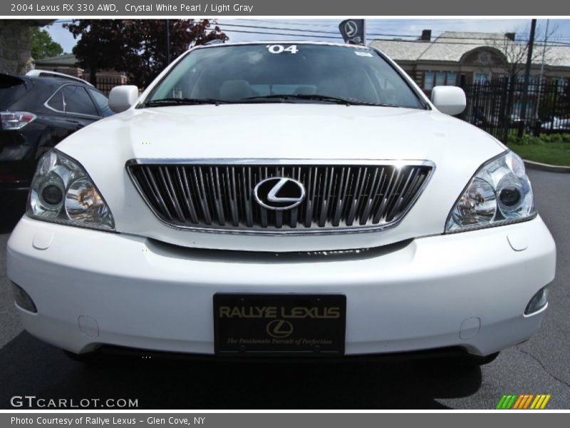 Crystal White Pearl / Light Gray 2004 Lexus RX 330 AWD