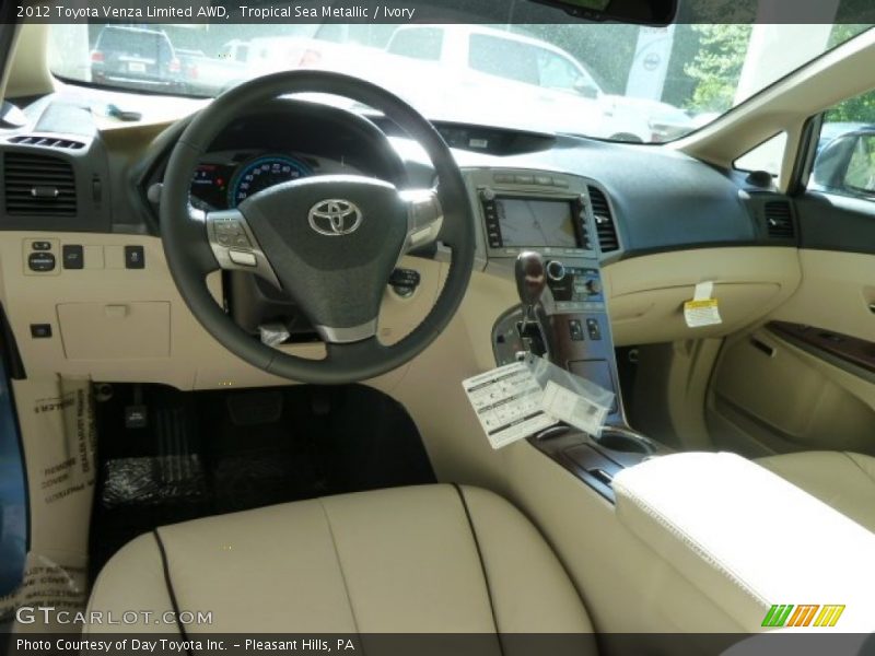 Tropical Sea Metallic / Ivory 2012 Toyota Venza Limited AWD