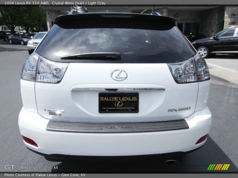 Crystal White Pearl / Light Gray 2004 Lexus RX 330 AWD