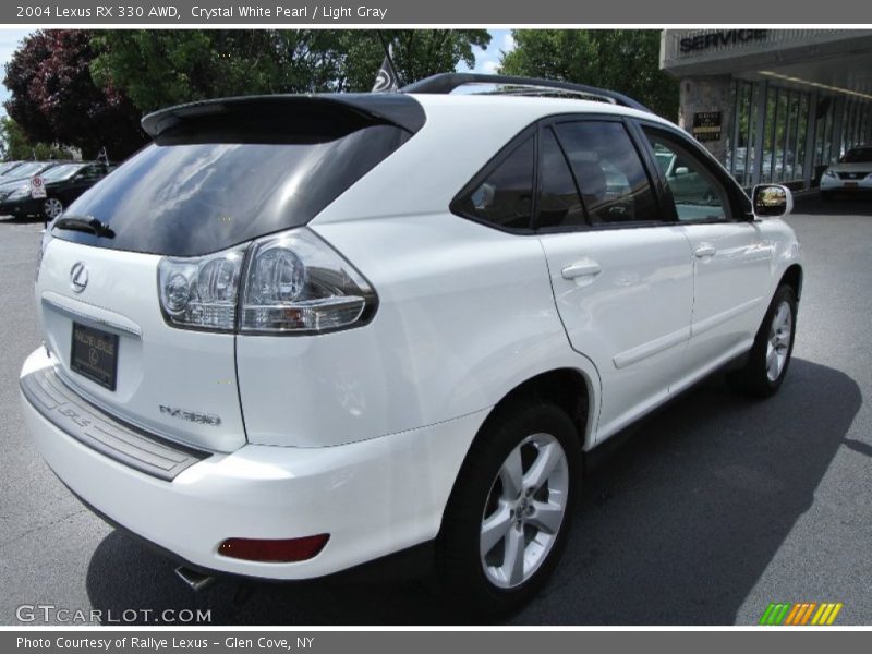 Crystal White Pearl / Light Gray 2004 Lexus RX 330 AWD