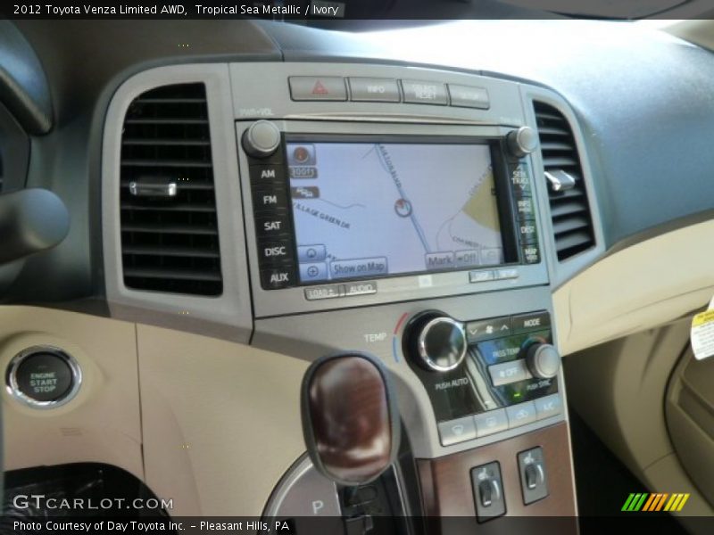 Tropical Sea Metallic / Ivory 2012 Toyota Venza Limited AWD