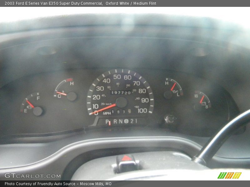 Oxford White / Medium Flint 2003 Ford E Series Van E350 Super Duty Commercial