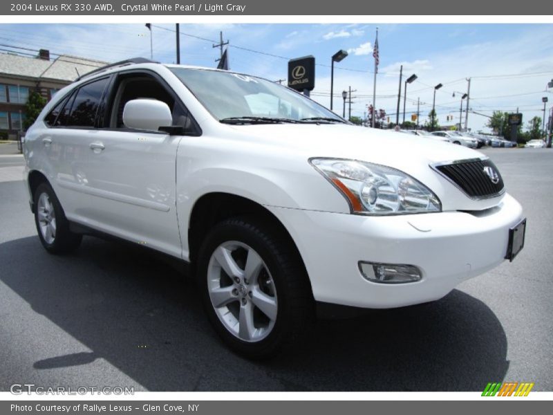 Crystal White Pearl / Light Gray 2004 Lexus RX 330 AWD