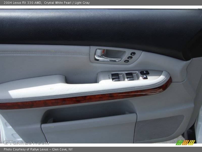 Crystal White Pearl / Light Gray 2004 Lexus RX 330 AWD