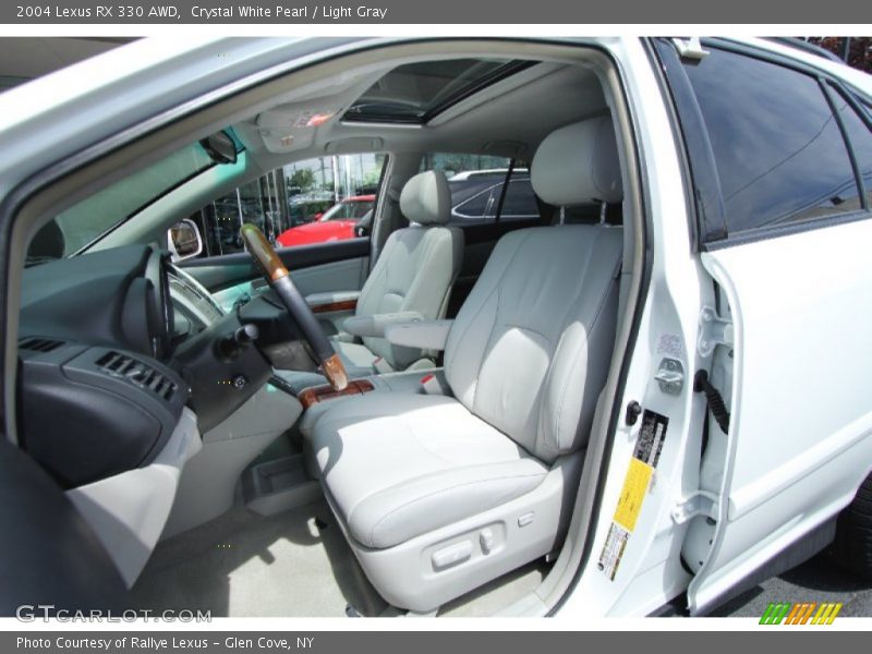 Crystal White Pearl / Light Gray 2004 Lexus RX 330 AWD
