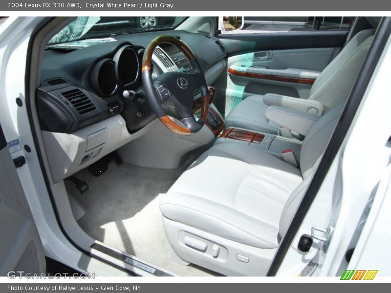 Crystal White Pearl / Light Gray 2004 Lexus RX 330 AWD