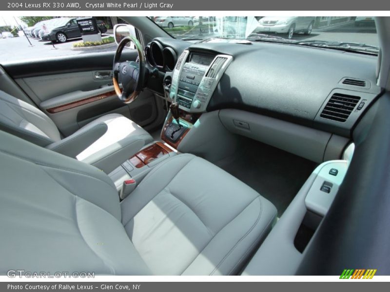 Crystal White Pearl / Light Gray 2004 Lexus RX 330 AWD