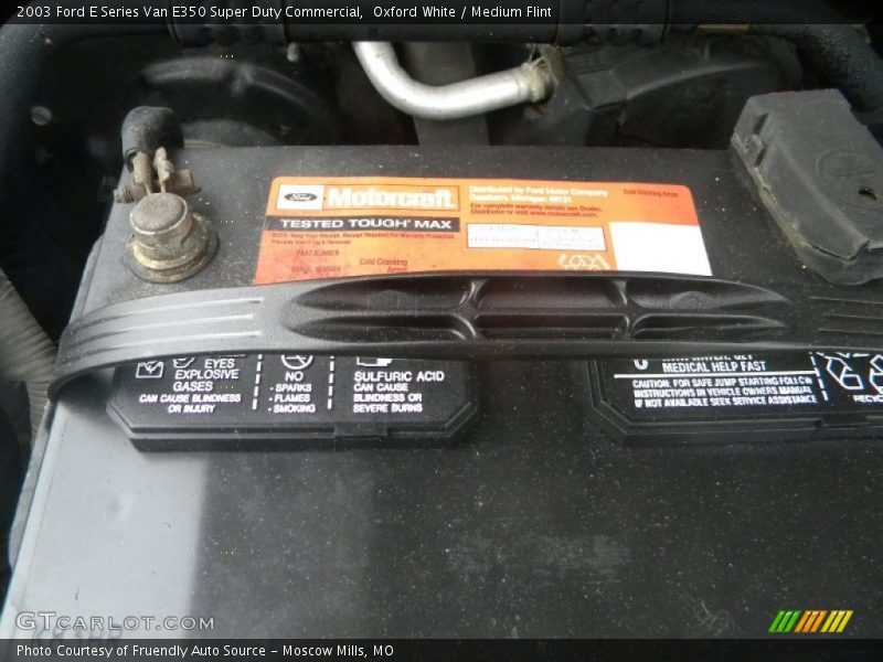 Oxford White / Medium Flint 2003 Ford E Series Van E350 Super Duty Commercial