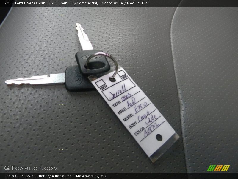 Oxford White / Medium Flint 2003 Ford E Series Van E350 Super Duty Commercial