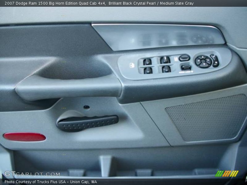 Brilliant Black Crystal Pearl / Medium Slate Gray 2007 Dodge Ram 1500 Big Horn Edition Quad Cab 4x4