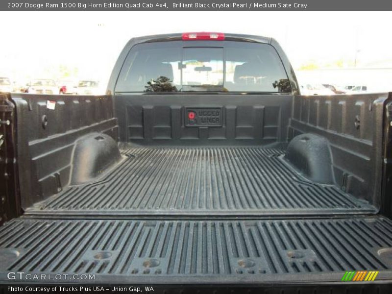 Brilliant Black Crystal Pearl / Medium Slate Gray 2007 Dodge Ram 1500 Big Horn Edition Quad Cab 4x4