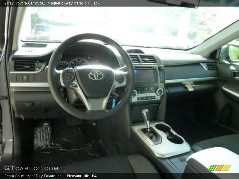 Magnetic Gray Metallic / Black 2012 Toyota Camry SE