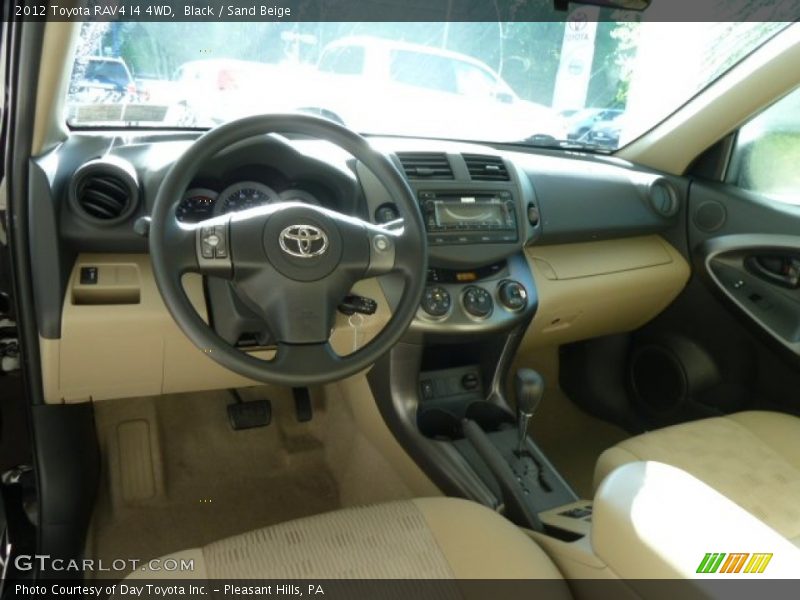 Black / Sand Beige 2012 Toyota RAV4 I4 4WD