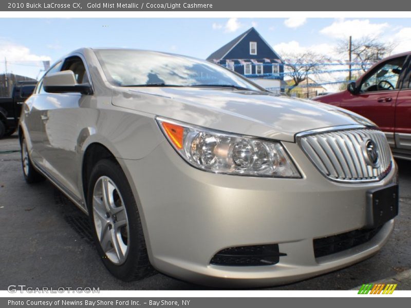 Gold Mist Metallic / Cocoa/Light Cashmere 2010 Buick LaCrosse CX