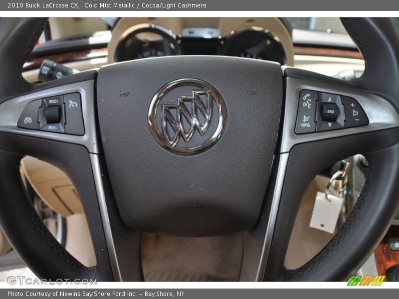Gold Mist Metallic / Cocoa/Light Cashmere 2010 Buick LaCrosse CX
