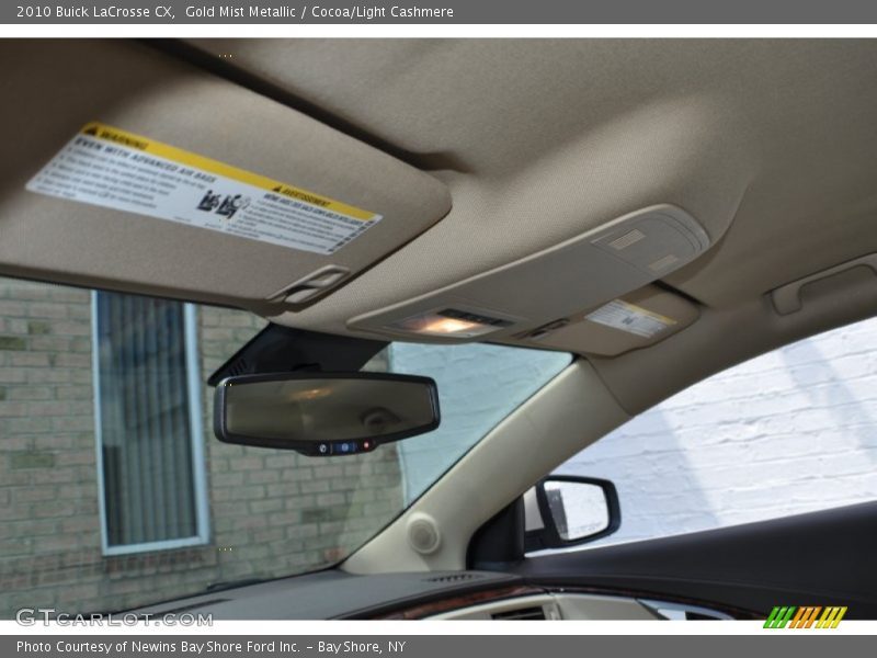 Gold Mist Metallic / Cocoa/Light Cashmere 2010 Buick LaCrosse CX