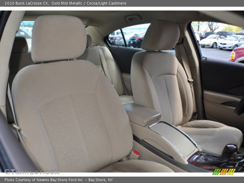 Gold Mist Metallic / Cocoa/Light Cashmere 2010 Buick LaCrosse CX