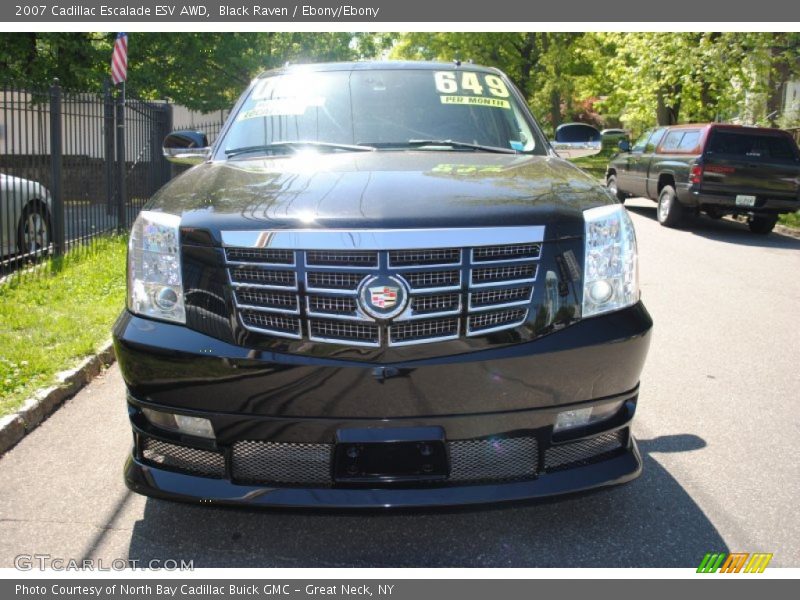 Black Raven / Ebony/Ebony 2007 Cadillac Escalade ESV AWD
